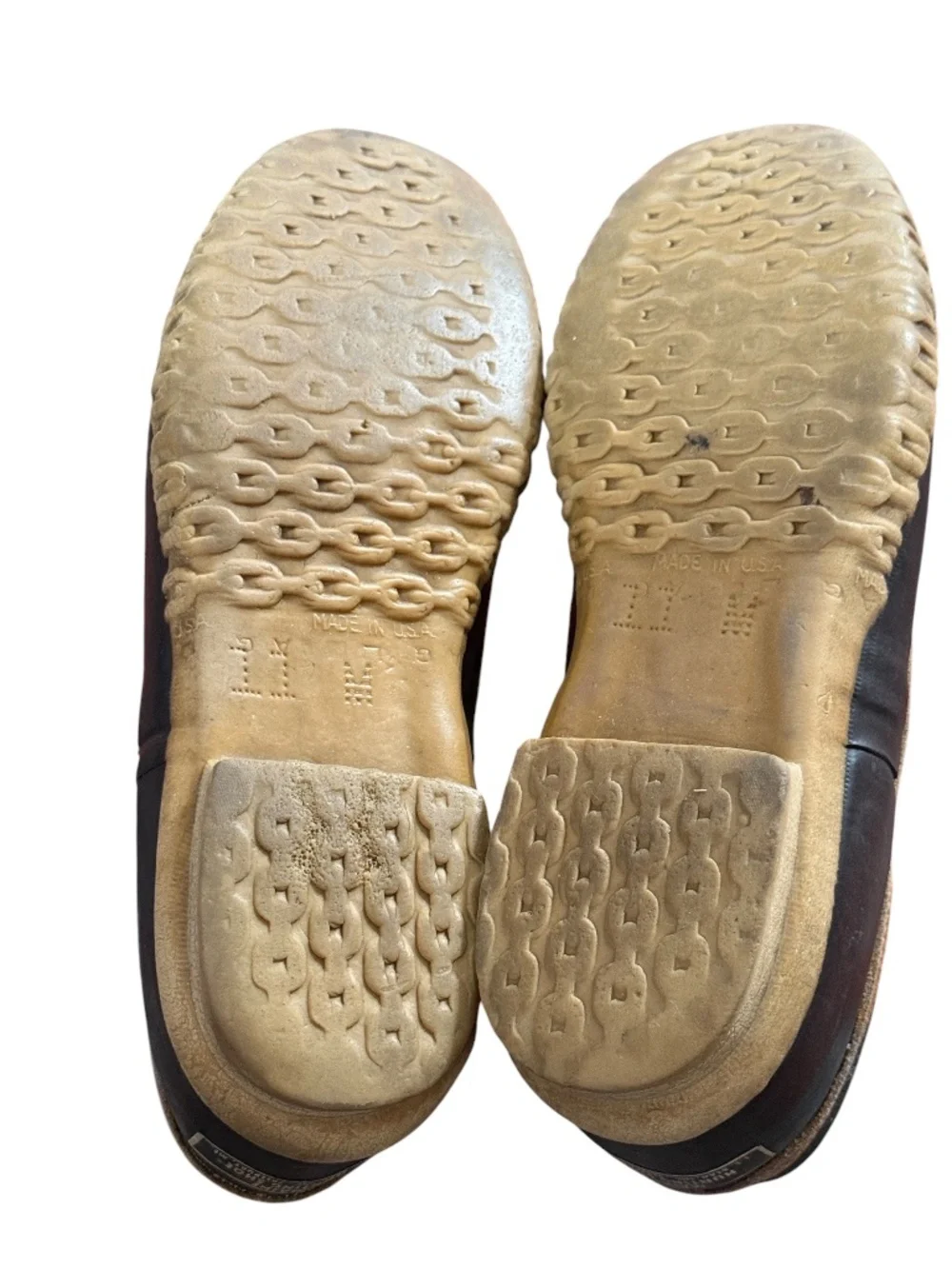 L.L. Bean Maine Hunting Shoe Duck Shoes 10M | Made in USA | Brown Leather Rubber